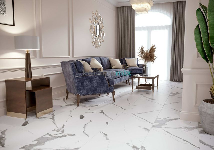 Керамогранит Golden Tile | Terragres Плитка Calacatta Vera 6N0990 белый 1200х600х8 202514 фото