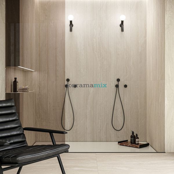 Керамограніт крупноформатний Florim | Florim Authentic Luxe, Pearl Travertine 120x280 Matte Silk 6mm (781176) 19148 фото