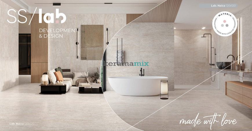 Керамогранит Prissmacer | Naica Crema Luxglass 050 60 x120 19048 фото