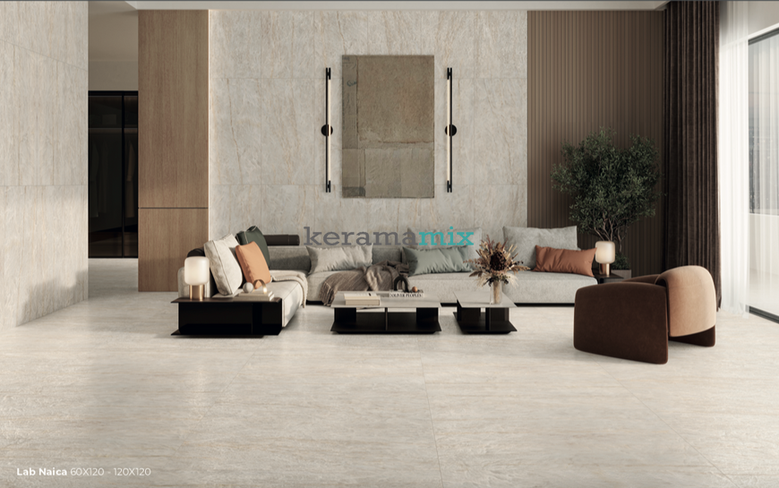 Керамогранит Prissmacer | Naica Crema Luxglass 050 60 x120 19048 фото