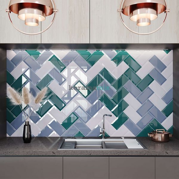 Плитка для стін Golden Tile | Metrotiles 460S51 білий 100x200x6 208715 фото
