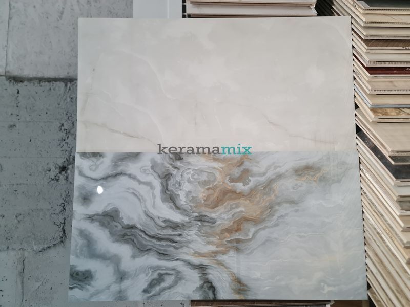 Керамограніт Netto Ceramika | Onyx Grey Polished 60&times;120 18031 фото