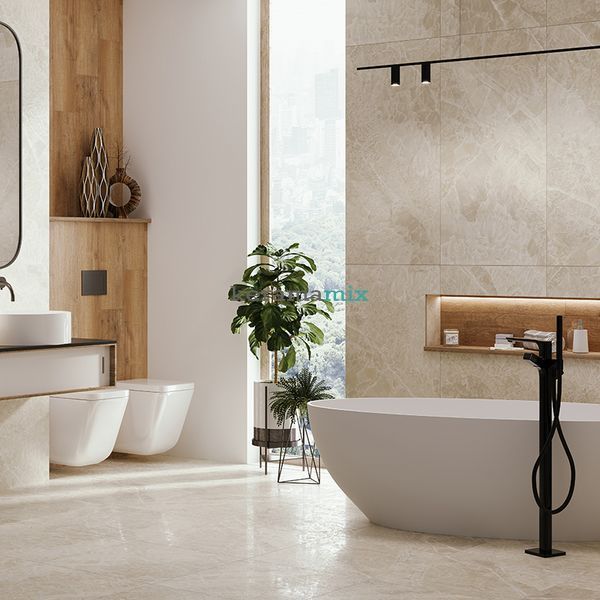 Плитка STM Ceramics | Cristallo Beige F PC 60x120x8 Somat 1 208362 фото