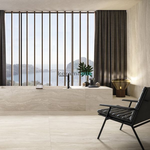Керамограніт крупноформатний Florim | Florim Authentic Luxe, Pearl Travertine 120x280 Matte 6mm, 781175 19149 фото