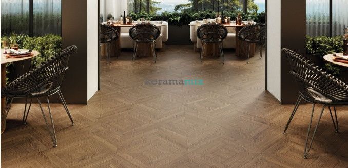 Керамогранит Rocersa | Rovere Ombre Chevron Nature 60x120 RC 19348 фото
