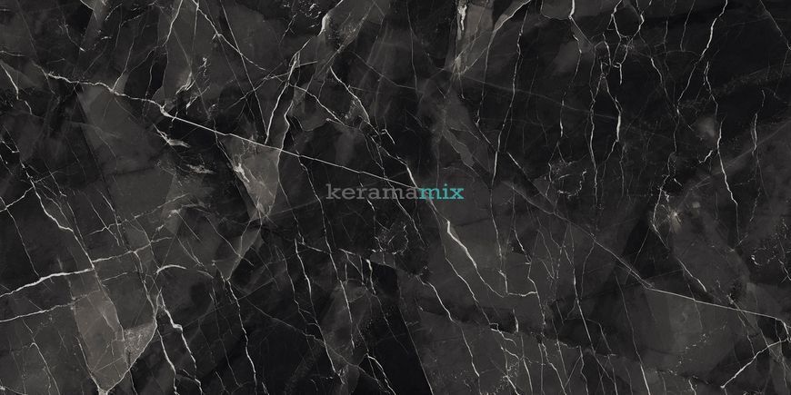Керамограніт Kutahya | Black Calacatta Cyristal Polish N 240 x120 208266 фото