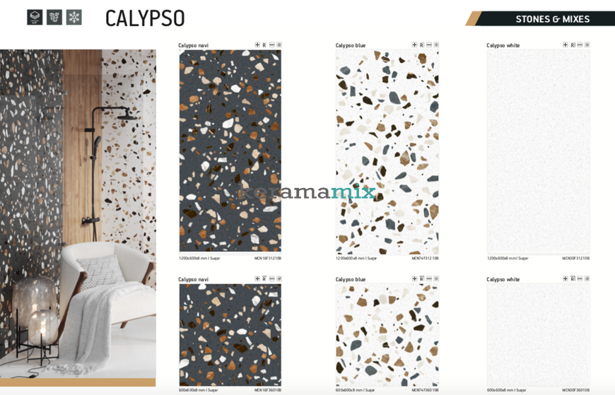 Керамограніт Teo Ceramics (Allore) | Calypso Brown F P 600x1200x8 R Satin 1 17677 фото