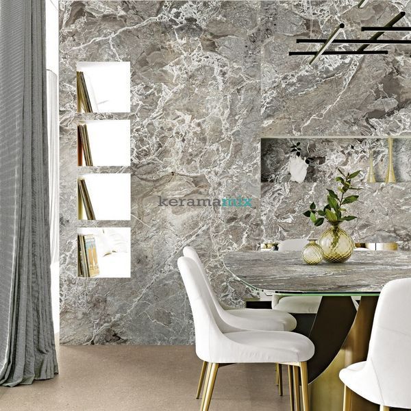 Керамогранит Fiandre | Authentic Luxe, Marble Aubisque 60х120 MATTE SILK 9mm (780900) 19105 фото