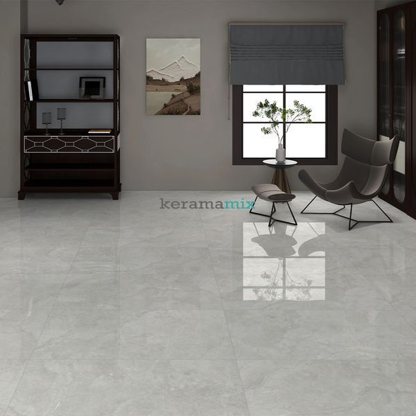 Керамограніт Ceramica Deseo | Плитка GRAVINIA CROSSCUT GREY POL 600x1200 mm 202921 фото