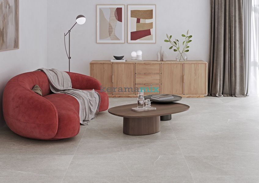 Керамограніт Golden Tile | Плитка Essential ES2580 сірий 600х600х8 202573 фото