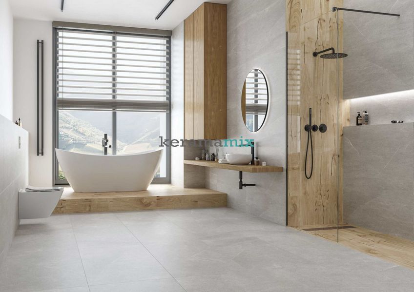 Керамограніт Golden Tile | Плитка Essential ES2580 сірий 600х600х8 202573 фото