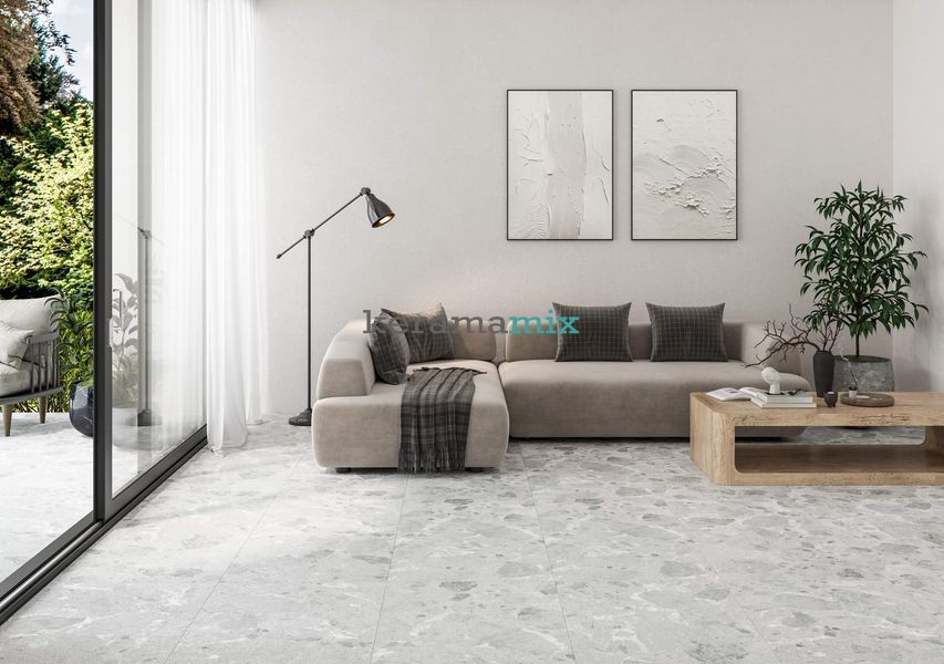 Керамогранит Golden Tile | Terragres Rockland RLG580 светло-серый 600х600х8 202623 фото