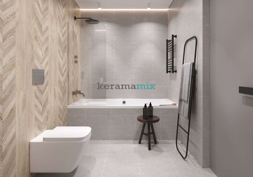Керамогранит Golden Tile | Плитка Pavimento 672830 серый 400х400x8 202723 фото