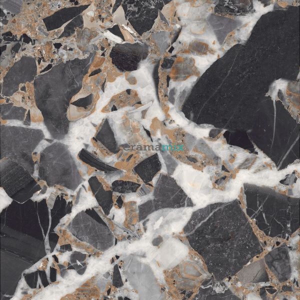 Керамогранит Teo Ceramics (Allore) | Parma Black F P 600x600x8 R Glossy 1 11673 фото