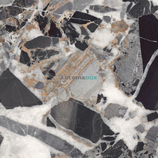 Керамогранит Teo Ceramics (Allore) | Parma Black F P 600x600x8 R Glossy 1 11673 фото