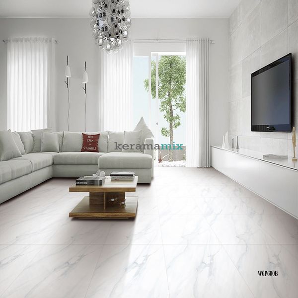 Керамограніт Megagres | W6P600B Carrara 60x60 см 13292 фото