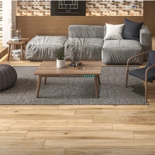 Плитка під дерево Ceramica Deseo | Nova Brown 20x120 см 17436 фото