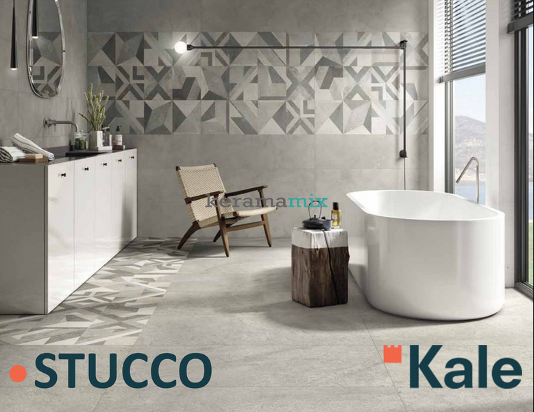 Плитка для стін Kale STUCCO GRIGIO DEC. DAMASCO SQ 34x111 10298 фото