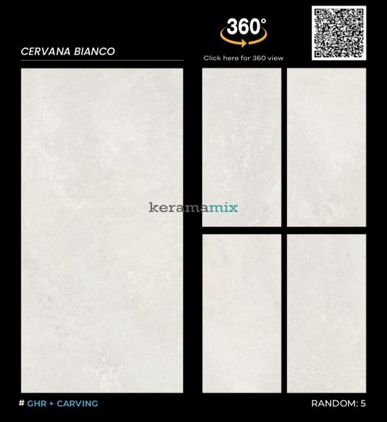 Керамогранит Italica | Плитка CERVANA BIANCO GHR+CARVING 60x120 202873 фото