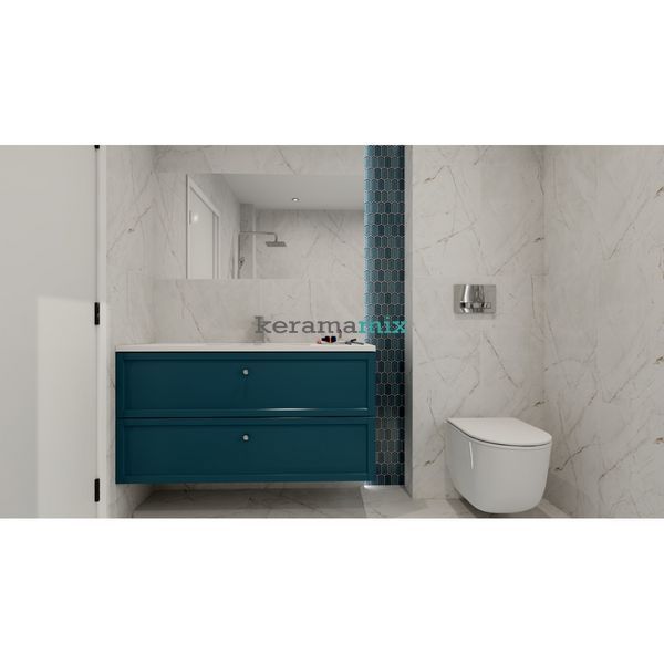 Керамограніт Egen | PRIME VALENCIA SILVER GREY 60X60 RECT. CARVING 19208 фото
