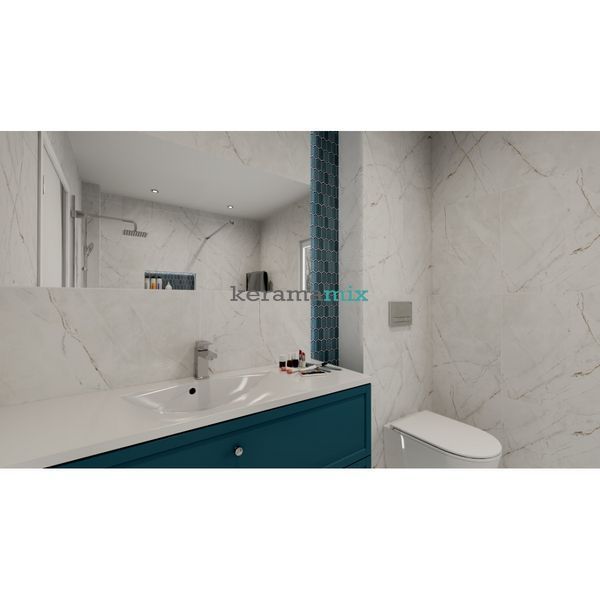 Керамограніт Egen | PRIME VALENCIA SILVER GREY 60X60 RECT. CARVING 19208 фото