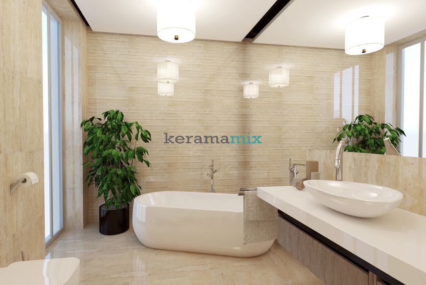 Керамограніт CERAMA MARKET | Travertino Bloom 60x60 см 16462 фото